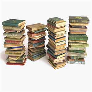 Scattered books on the floor set 8